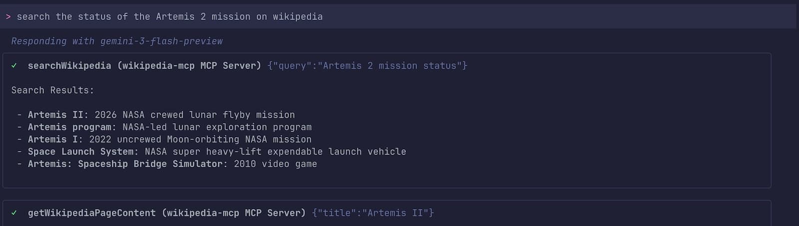 Asking about the Artemis 2 mission